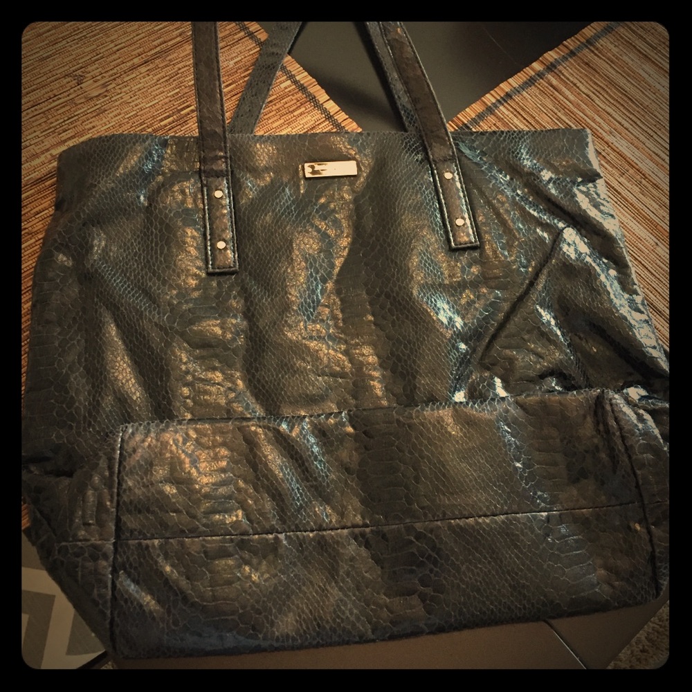 Kate Spade Faux crocodile hand bag